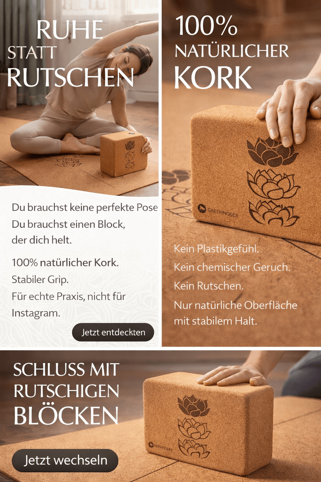 Yogablock Kork 2er Set - Sports-Hero