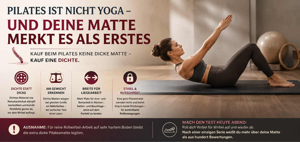 Pilates-Matte aus Naturkautschuk kaufen: der ehrliche Guide