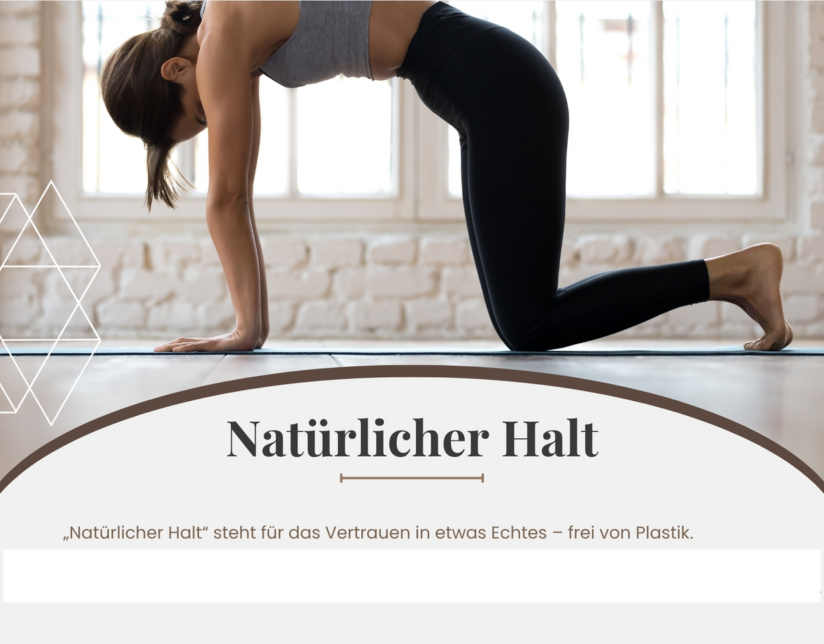 Pilates / Yogamatte 6 mm Naturkautschuk rutschfest