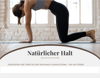 Pilates / Yogamatte 6 mm Naturkautschuk rutschfest