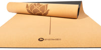 yogamatte aus kork mit sports-hero logo 