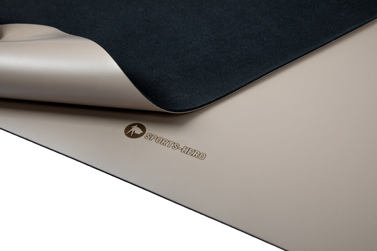 ECO PU Yogamatte grau aus naturkautschuk  