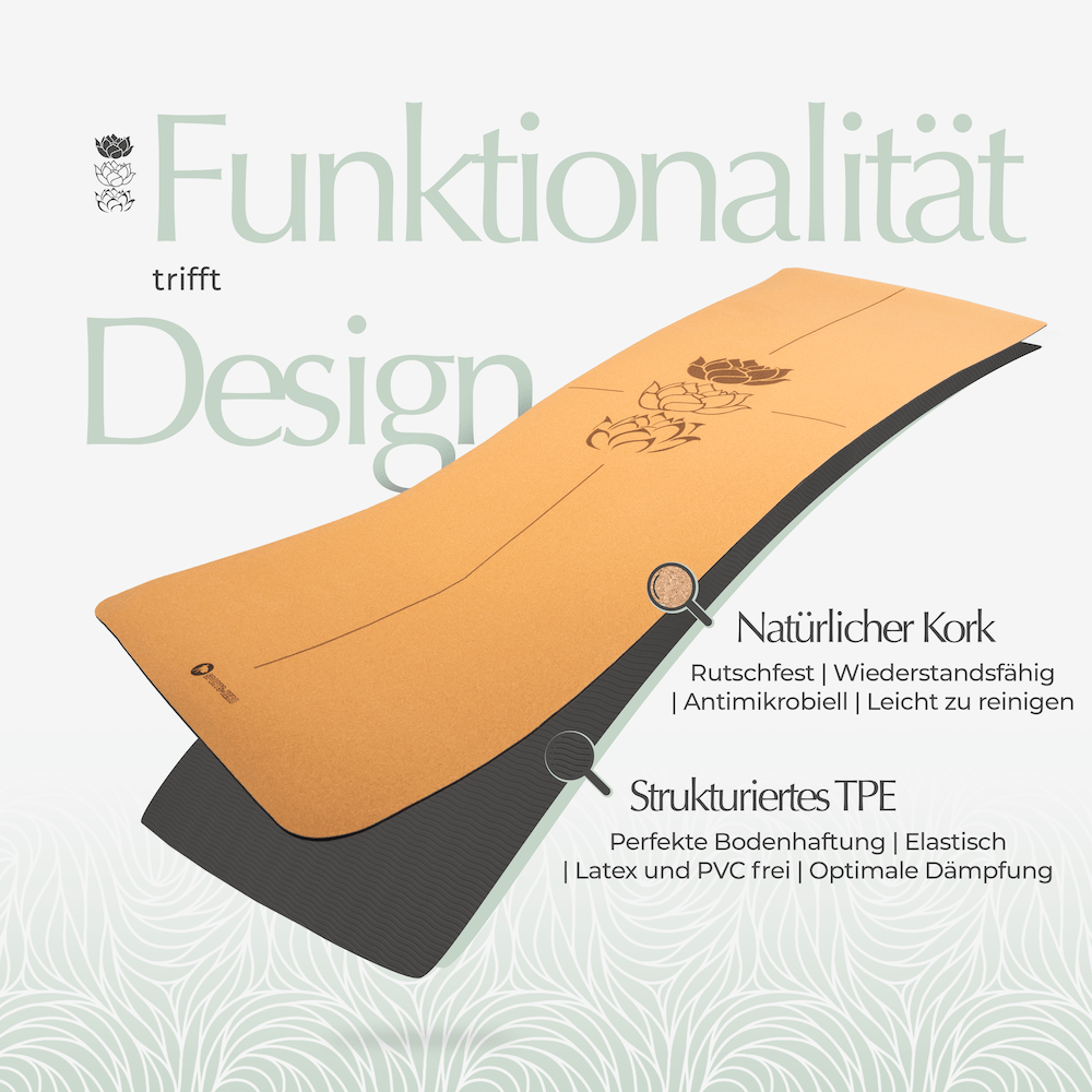 Yogamatte Kork Pure Balance (12 Stk.) 10 + 2 GRATIS