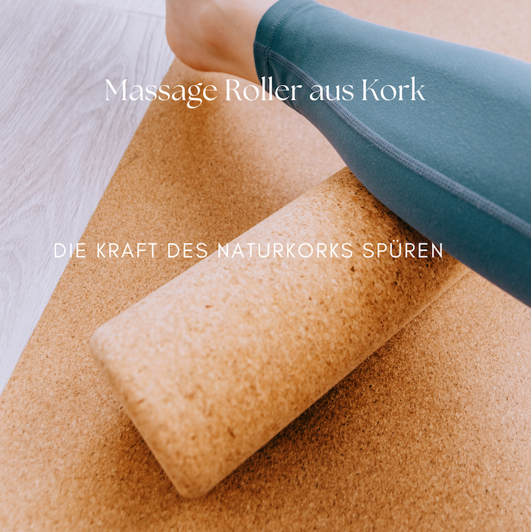Fasczienrolle aus Kork - Ideale nachhaltige Massage Rolle für Rückentraining - Sports-Hero