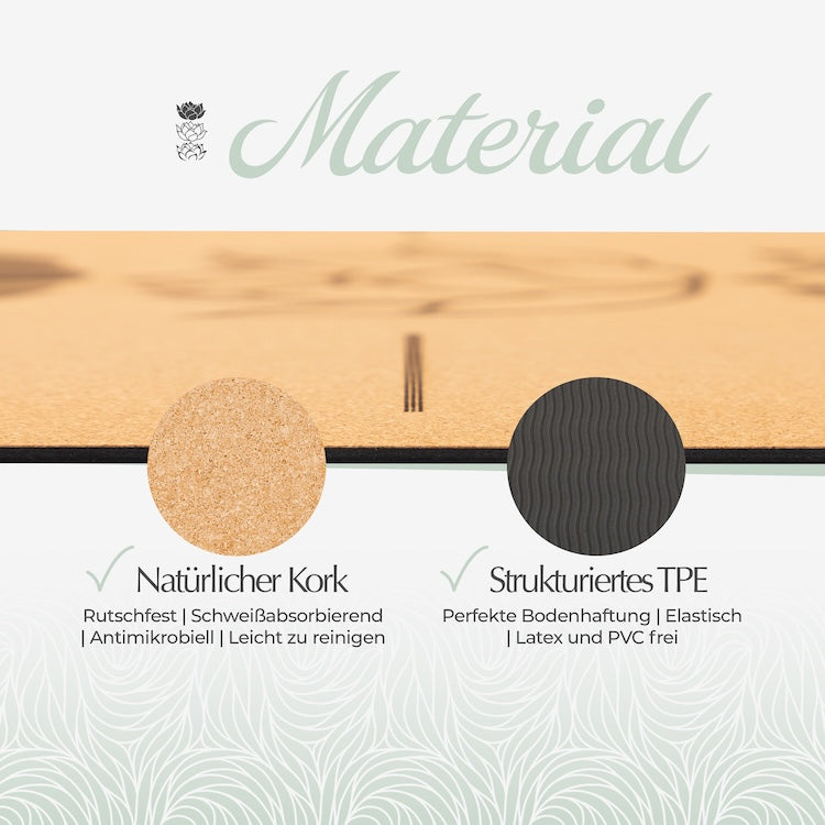 Yogamatte Kork personalisieren - Pure Balance - Deine Wunschgravur