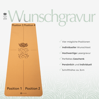 Yogamatte Kork Pure Balance (12 Stk.) 10 + 2 GRATIS - Deine Wunschgravur