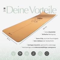 Yogamatte Kork Pure Balance (12 Stk.) 10 + 2 GRATIS