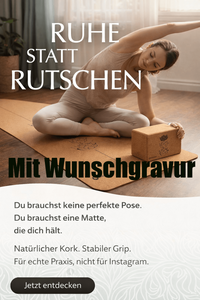 Yogablock Kork Pure Balance nachhaltig - Personalisieren mit deiner Wunschgravur - Sports-Hero