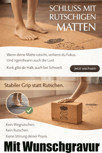 Yogablock Kork Pure Balance nachhaltig - Personalisieren mit deiner Wunschgravur - Sports-Hero