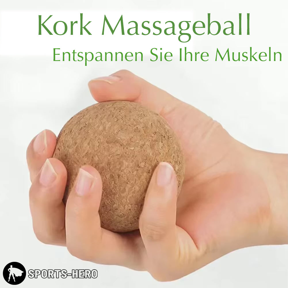 Massageball Kork 6cm Fußmassageball - Sports-Hero