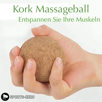 Massageball Kork 6cm Fußmassageball