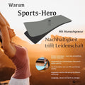 Yogamatte personalisiert Naturkautschuk Eco-PU Niyama - Grau Grey Warrior - Sports-Hero