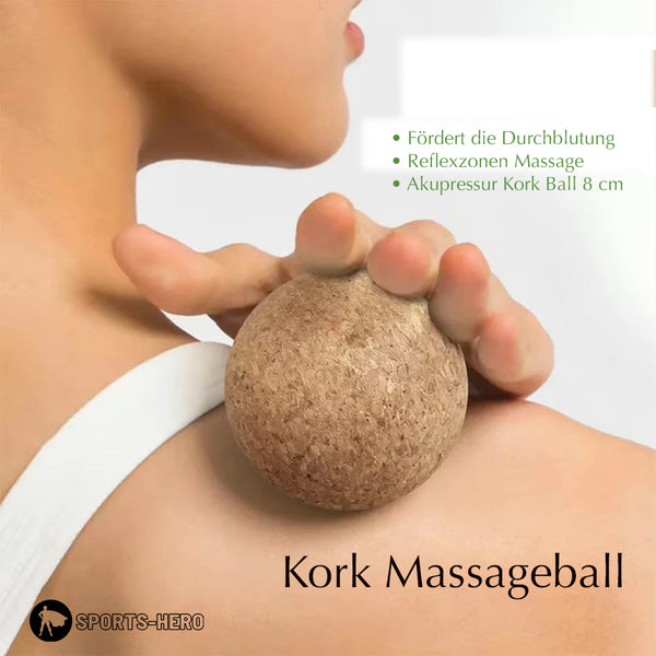 Massageball Kork 6cm Fußmassageball