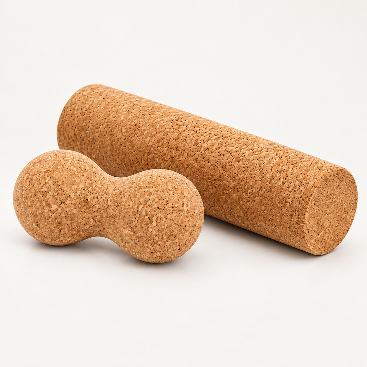 Faszienrolle Set - 1 Massagerolle + 1 Massage-Erdnussball